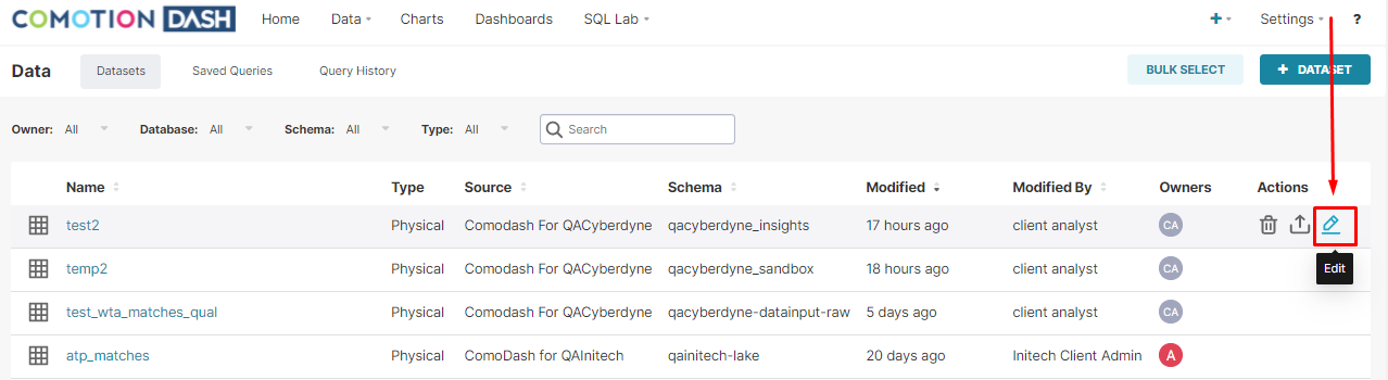 Select Dataset