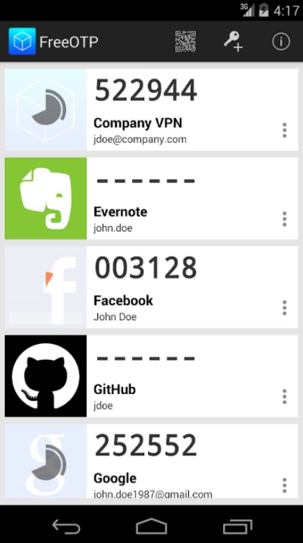 Free OTP Authenticator